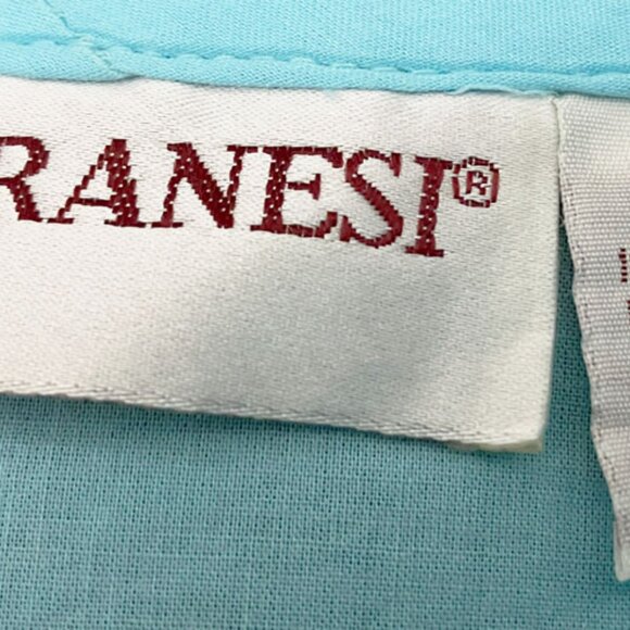 Embroidered Woman's Top with Ribbon Drawstring Waistline Veranesi Made in India - Picture 4 of 4